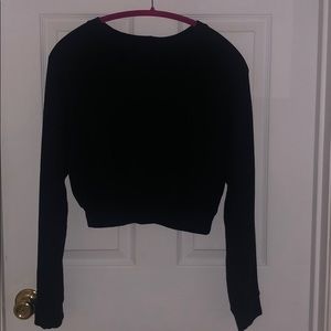 Black lounge crew neck sweater
